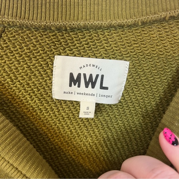 Madewell MWL Airyterry Sweatshirt Tee Dress, size Small - Picture 2 of 7